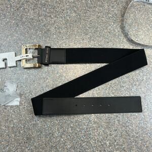 Michael Kors Black Stretch Belt L/XL NEW